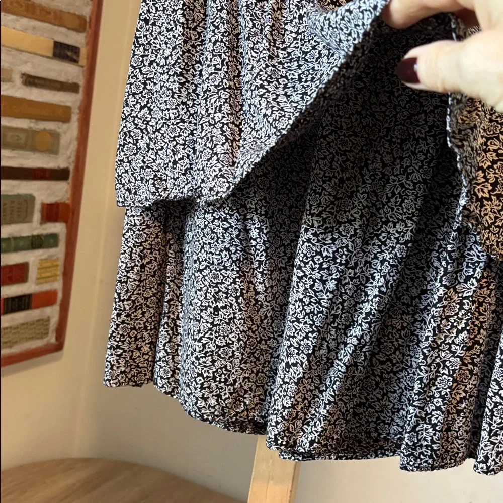 Madewell Pull-On Tier Mini Skirt in Tudor Floral Skirt Only